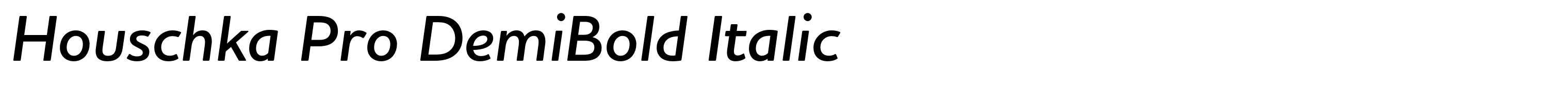 Houschka Pro DemiBold Italic